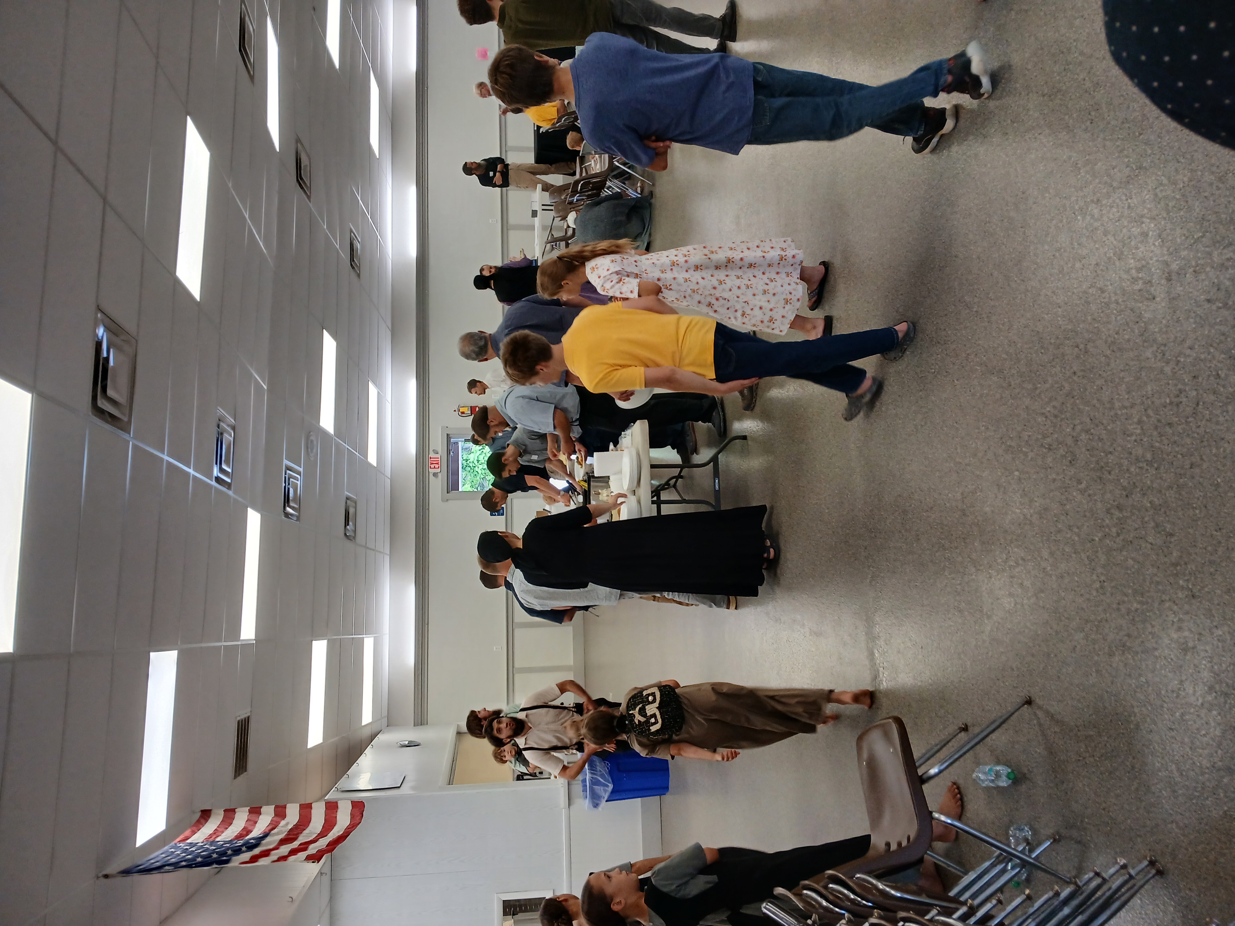 Fellowship during the lunch break