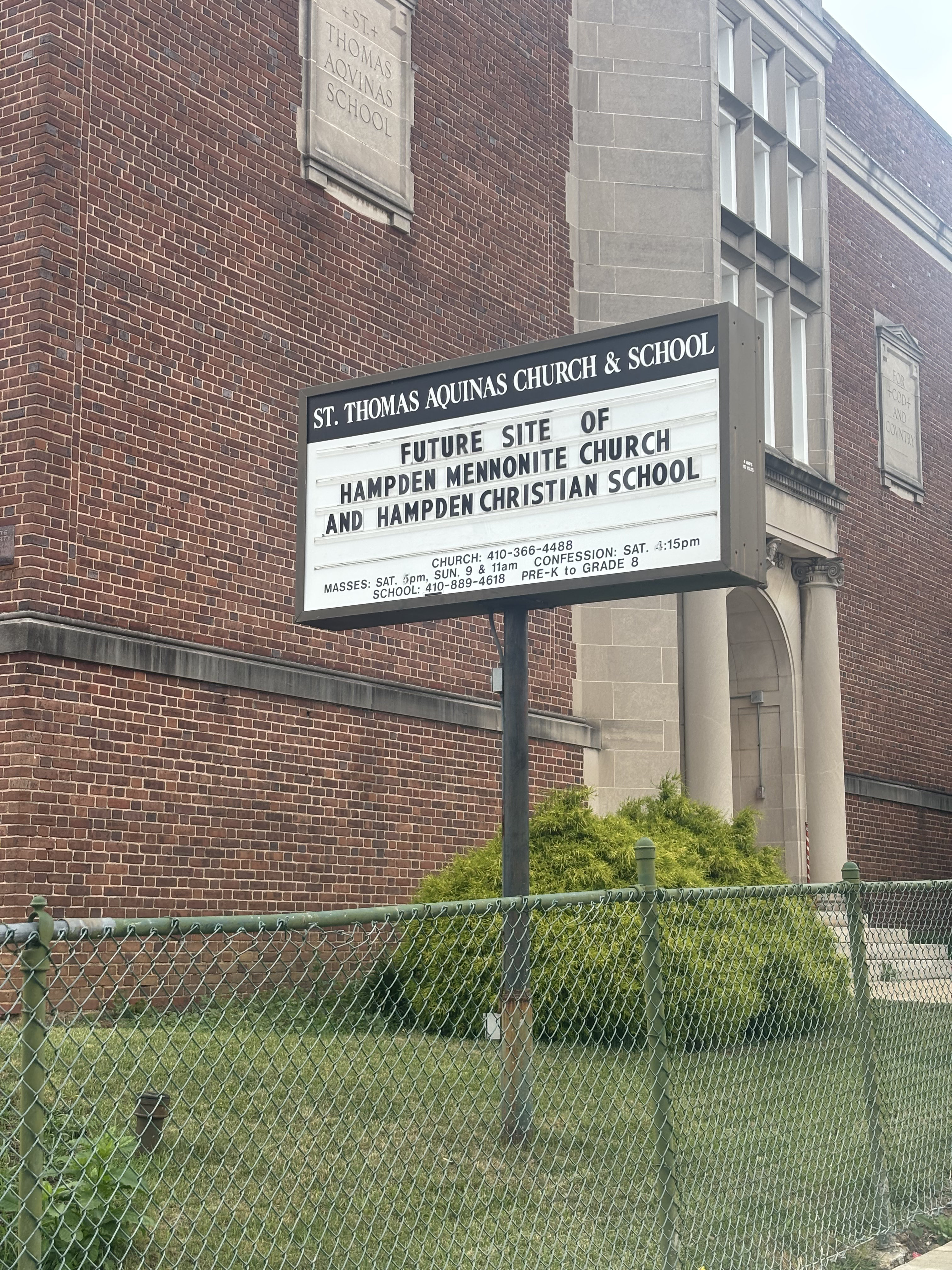 Future site of Hampden Mennonite Church and Hampden Christian School