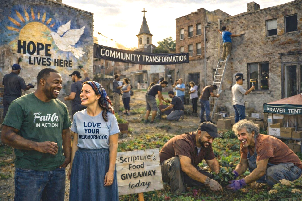 Community transformation - people working together to restore neighborhoods